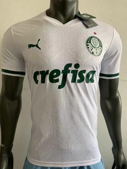 Palmeiras Away White Soccer Jersey Shirt Player Version 2020/21